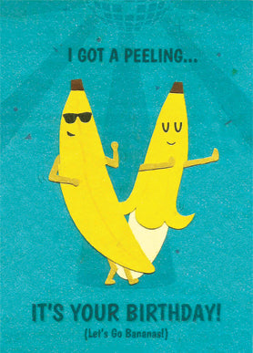 banana birthday card