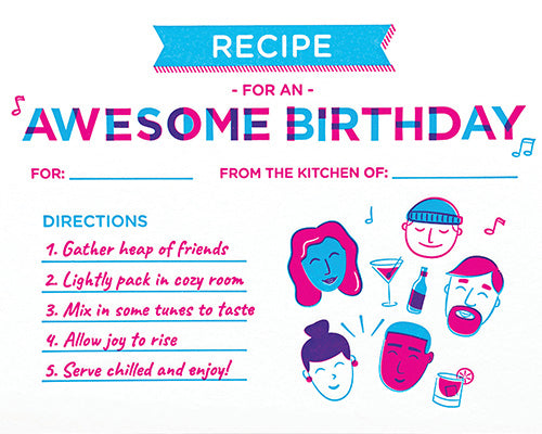 Birthday Recipe